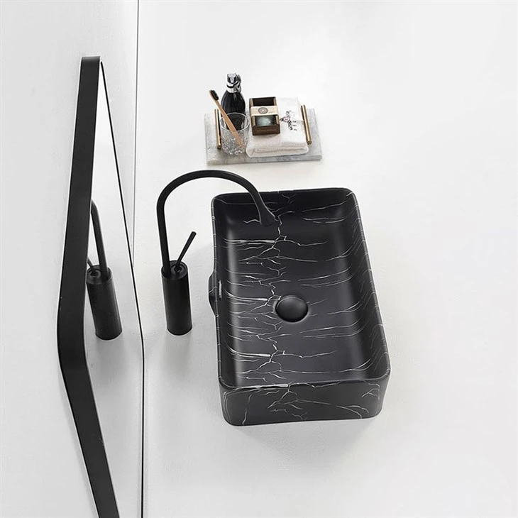 Black Vessel Sink Bathroom (5)