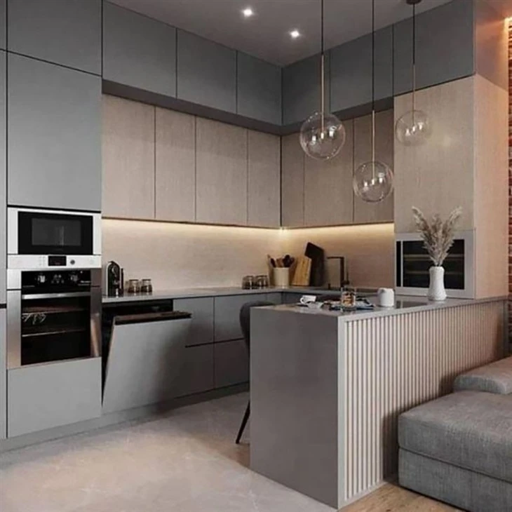 corner kitchen cabinet with glass doors-03