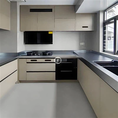 Прости кухненски шкафове от неръждаема стомана